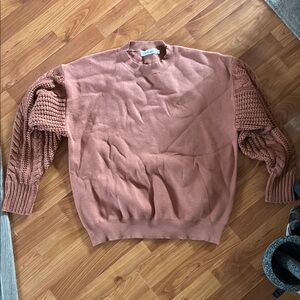Men's Sweater in Rust Brown